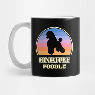 Miniature Poodle Vintage Sunset Dog Mug